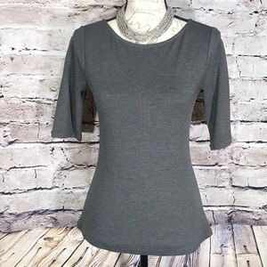 Ann Taylor Gray Top.